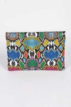 Load image into Gallery viewer, Multi Color Python Printed Bag
