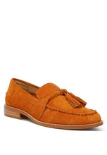 Load image into Gallery viewer, Rhone Tassels Detail Suede Loafers