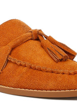 Load image into Gallery viewer, Rhone Tassels Detail Suede Loafers