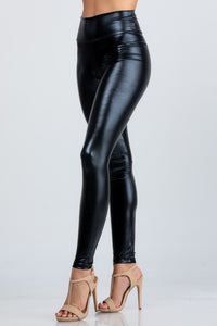 High Waist Leather Leggings