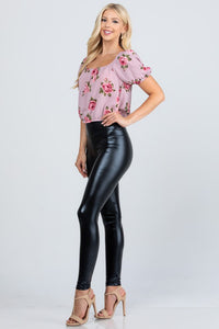 High Waist Leather Leggings