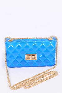 Twist Lock Jelly Shoulder Bag