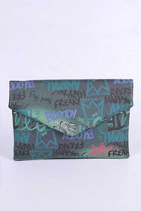 Graffiti Clutch Bag