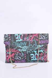 Graffiti Clutch Bag