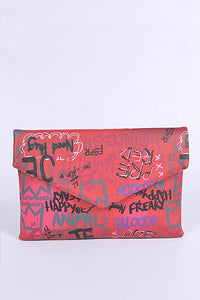 Graffiti Clutch Bag