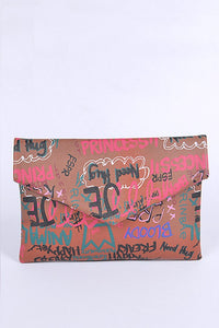 Graffiti Clutch Bag