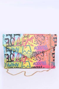 Graffiti Clutch Bag