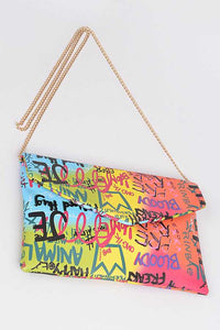 Graffiti Clutch Bag