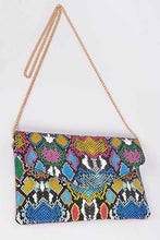 Load image into Gallery viewer, Multi Color Python Printed Bag
