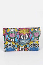 Load image into Gallery viewer, Multi Color Python Printed Bag
