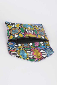 Multi Color Python Printed Bag