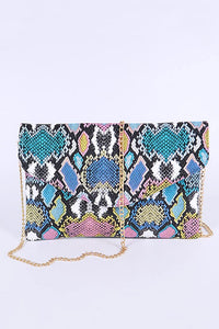 Multi Color Python Printed Bag