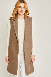 Fleece Long Vest