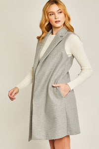 Fleece Long Vest