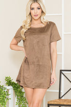 Load image into Gallery viewer, Micro Suede Tunic Dress
