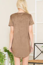 Load image into Gallery viewer, Micro Suede Tunic Dress
