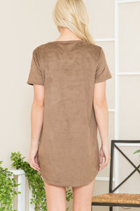 Micro Suede Tunic Dress