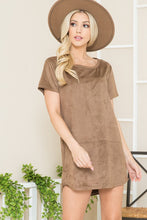 Load image into Gallery viewer, Micro Suede Tunic Dress
