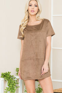 Micro Suede Tunic Dress