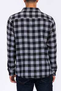 Checker Plaid Flannel Shirt