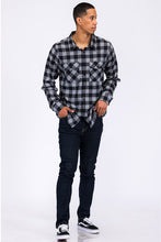 Load image into Gallery viewer, Checker Plaid Flannel Shirt
