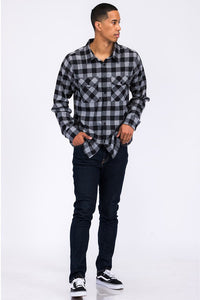 Checker Plaid Flannel Shirt