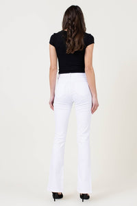 Front Slit Slim Bootcut Jeans