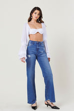 Load image into Gallery viewer, Wide Leg Distressed Jeans
