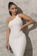 Load image into Gallery viewer, One Shoulder Bodycon Sweater Dress
