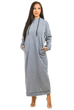 Load image into Gallery viewer, Maxi Hoodie Dress
