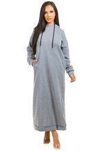 Load image into Gallery viewer, Maxi Hoodie Dress
