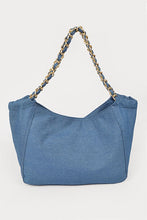 Load image into Gallery viewer, Denim Fashion Tote Bag
