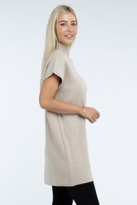 Mock Neck Sweater Dress