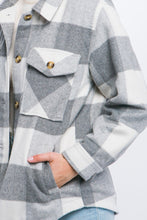 Load image into Gallery viewer, Plaid Button-Down Jacket
