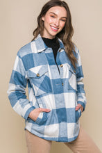 Load image into Gallery viewer, Plaid Button-Down Jacket
