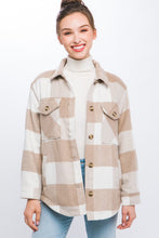 Load image into Gallery viewer, Plaid Button-Down Jacket
