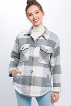 Load image into Gallery viewer, Plaid Button-Down Jacket
