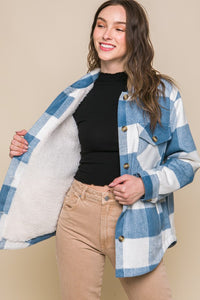 Plaid Button-Down Jacket