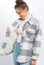 Load image into Gallery viewer, Plaid Button-Down Jacket
