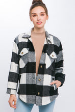 Load image into Gallery viewer, Plaid Button-Down Jacket
