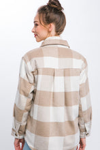 Load image into Gallery viewer, Plaid Button-Down Jacket
