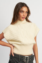 Load image into Gallery viewer, TURTLE NECK RIBBED VEST
