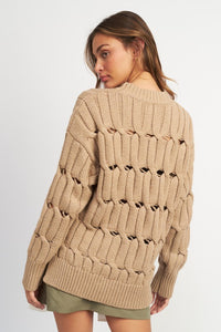 Open Knit Sweater