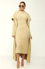 Load image into Gallery viewer, Athina Skim Two Piece Cardigan Dress Set
