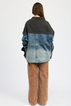 Load image into Gallery viewer, OVERSIZED DENIM JACKET WITH BUTTONS
