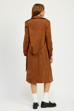 Load image into Gallery viewer, Suede Trench Coat
