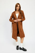 Load image into Gallery viewer, Suede Trench Coat
