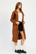 Load image into Gallery viewer, Suede Trench Coat
