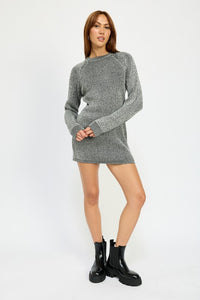 Mock Neck Mini Dress