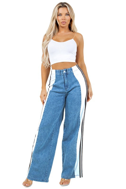 Casual Style Denim Pants